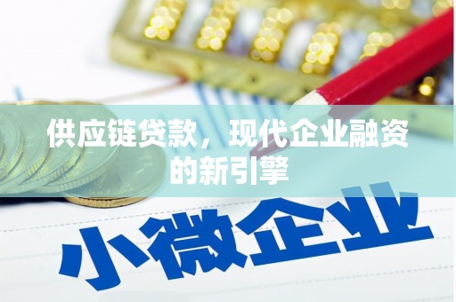 泾县供应链贷款，现代企业融资的新引擎