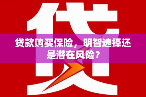 泾县贷款购买保险，明智选择还是潜在风险？