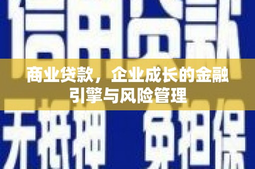 泾县商业贷款，企业成长的金融引擎与风险管理