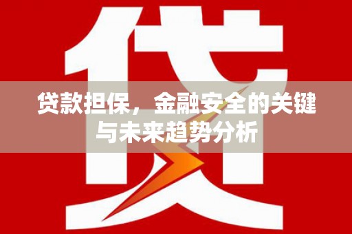 泾县贷款担保，金融安全的关键与未来趋势分析