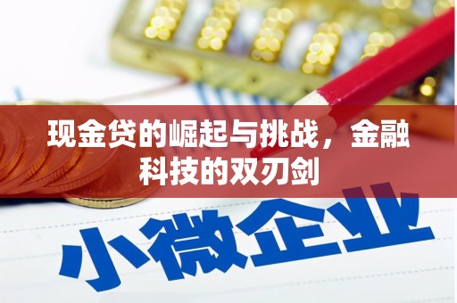 泾县现金贷的崛起与挑战，金融科技的双刃剑
