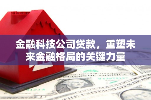 泾县金融科技公司贷款，重塑未来金融格局的关键力量