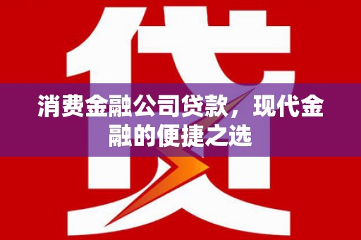 泾县消费金融公司贷款，现代金融的便捷之选