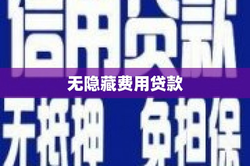 泾县无隐藏费用贷款