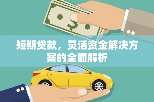 泾县短期贷款，灵活资金解决方案的全面解析