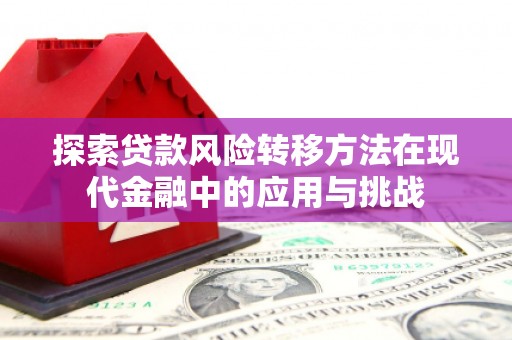 泾县探索贷款风险转移方法在现代金融中的应用与挑战
