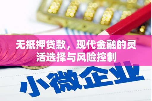 泾县无抵押贷款，现代金融的灵活选择与风险控制