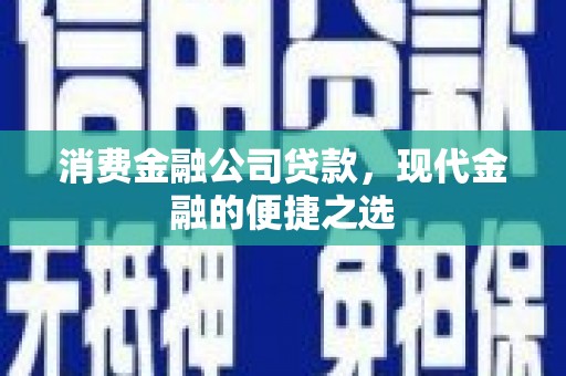 泾县消费金融公司贷款，现代金融的便捷之选