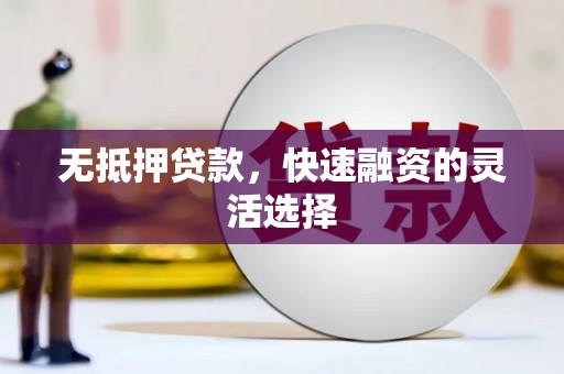 泾县无抵押贷款，快速融资的灵活选择
