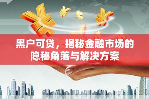 泾县黑户可贷，揭秘金融市场的隐秘角落与解决方案