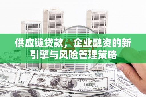 泾县供应链贷款，企业融资的新引擎与风险管理策略