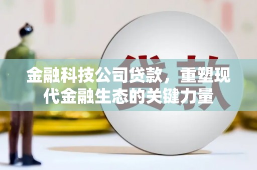 泾县金融科技公司贷款，重塑现代金融生态的关键力量