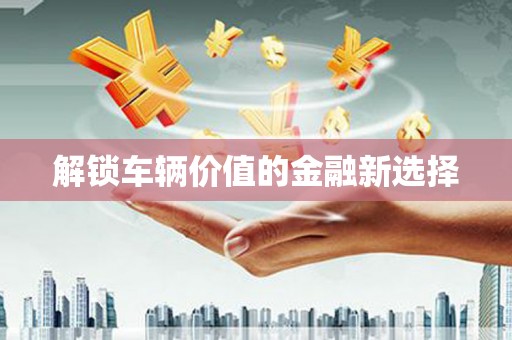 泾县解锁车辆价值的金融新选择