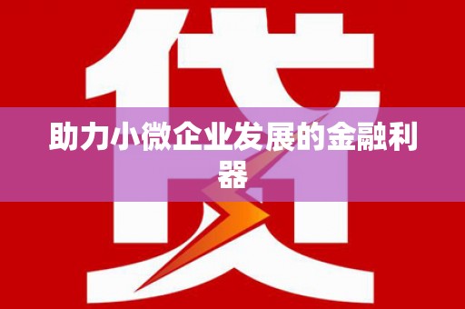 泾县助力小微企业发展的金融利器